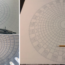 Zakat Foundation Dome WIP Pencil Drawing